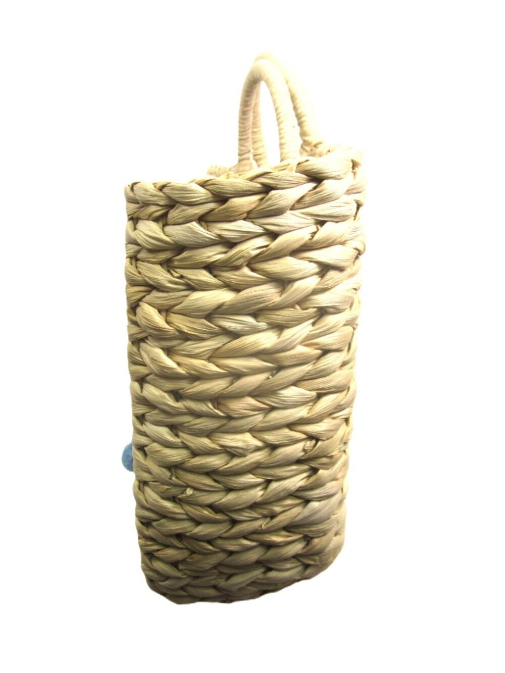 Hat Attack Marley Round Handle Tote Bag Revolve EUC Straw Optional Blue - Picture 8 of 11